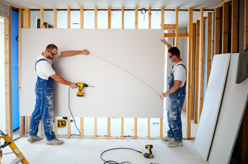Professional drywall installation